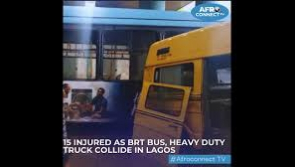 15 people injured as BRT, truck collide in Lagos 